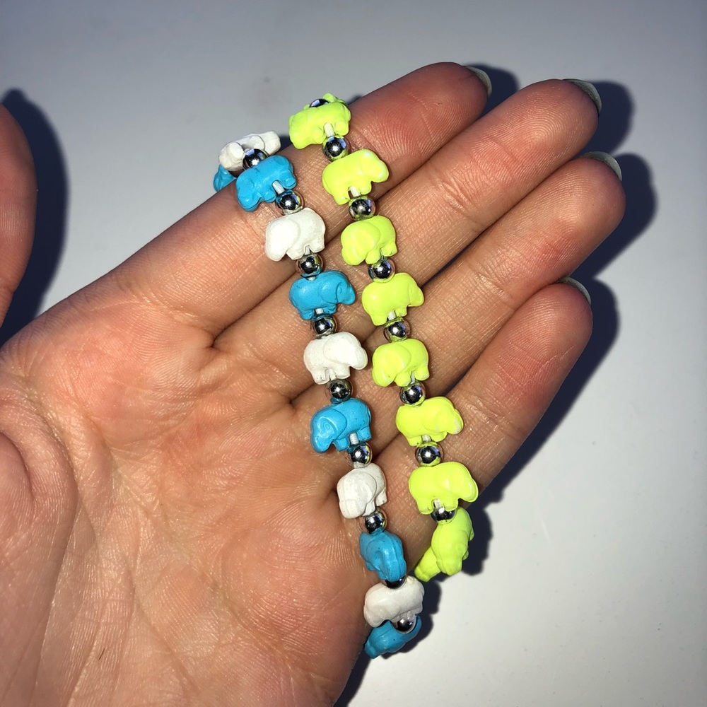 Elephant Bracelet Duo